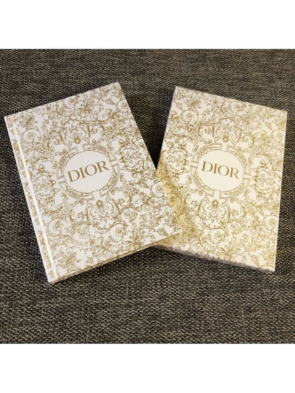 CHRISTIAN Dior Premium Notebook Christmas Holiday 2023 White Golden Authentic - Picture 3 of 16